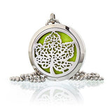 Aromatherapy Necklace - Leaf - Oil Diffuser 30mm - SHAMTAM.COM