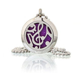 Aromatherapy Necklace - Music Notes - Oil Diffuser 25mm - SHAMTAM.COM