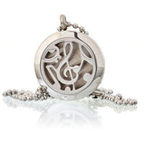 Aromatherapy Necklace - Music Notes - Oil Diffuser 25mm - SHAMTAM.COM