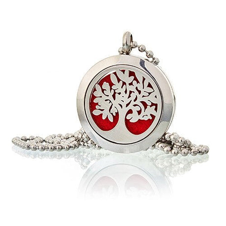 Aromatherapy Necklace - Tree of Life - Oil Diffuser 25mm - SHAMTAM.COM