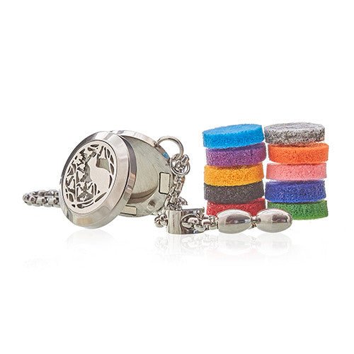 Aromatherapy Bracelet Cat & Flowers - Oil Diffuser 20mm - SHAMTAM.COM