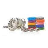 Aromatherapy Bracelet Cat & Flowers - Oil Diffuser 20mm - SHAMTAM.COM