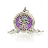 Aromatherapy Necklace - Hamsa Chakra - Aromatherapy Jewelry 30mm - SHAMTAM.COM