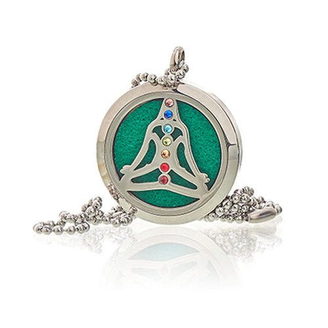 Aromatherapy Necklace - Yoga Chakra - Oil Diffuser Aromatherapy Jewelry 30mm - SHAMTAM.COM