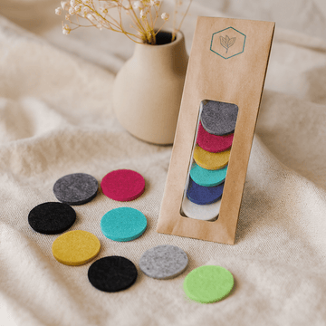 Aromaterapi halskæde refill puder 15mm 10 stk