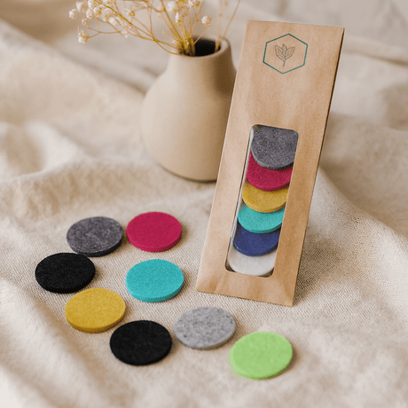 Aromatherapy Necklace Refill Pads 15mm 10 Pack - SHAMTAM.COM