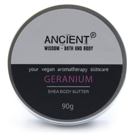 Shea Body Butter - Aromatherapy Geranium 90g - SHAMTAM.COM