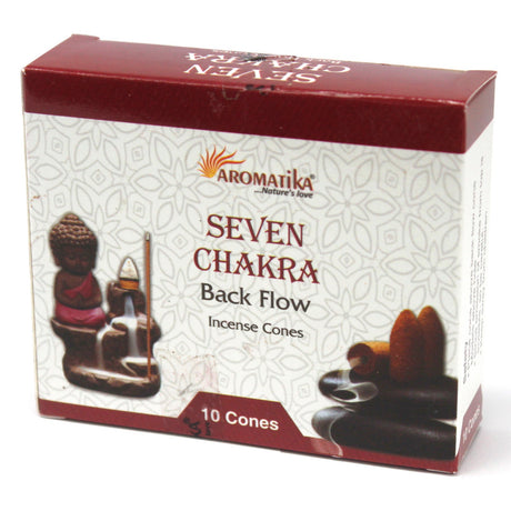 7 Charkras Backflow Incense Cones - Aromatica - SHAMTAM.COM