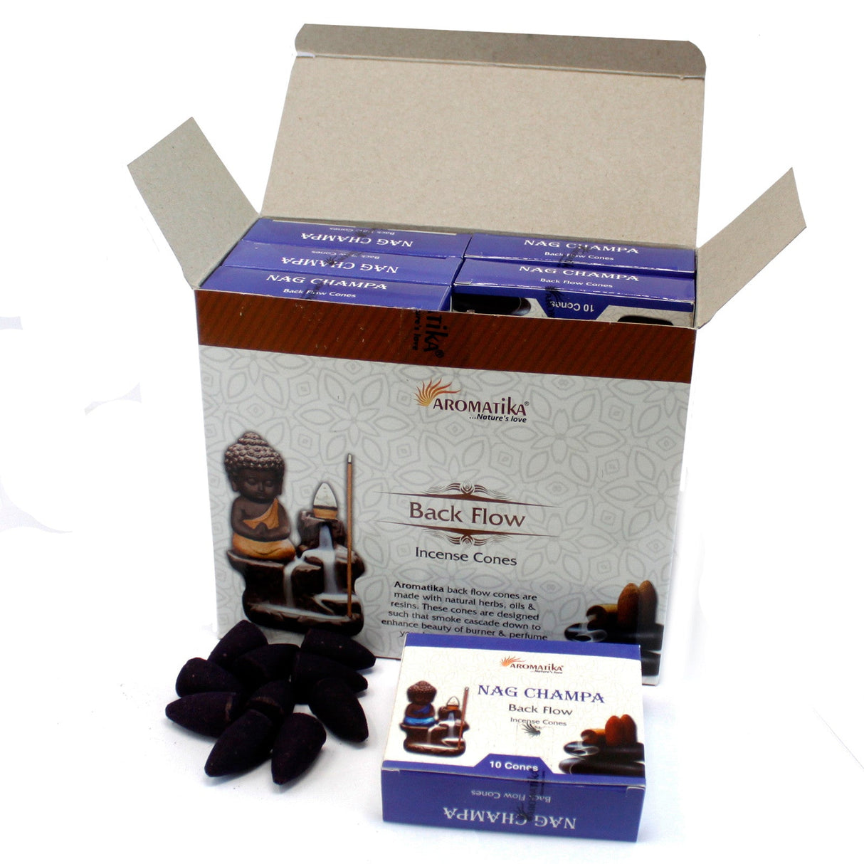 Lavender Backflow Incense Cones - Aromatica - SHAMTAM.COM