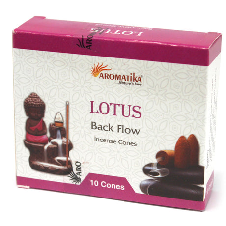 Lotus Backflow Incense Cones - Aromatica - SHAMTAM.COM