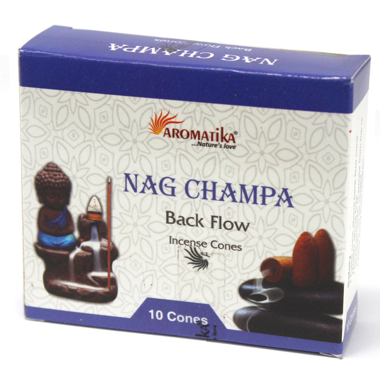 Nag Champa Backflow Incense Cones - Aromatica - SHAMTAM.COM