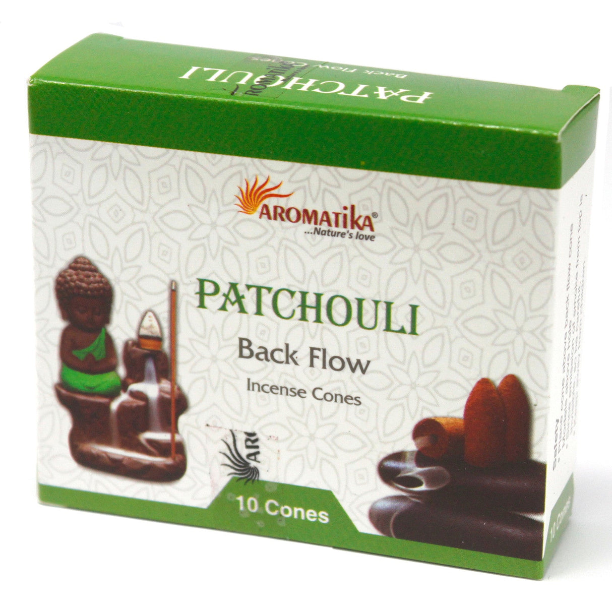 Patchouli Backflow Incense Cones - Aromatica - SHAMTAM.COM