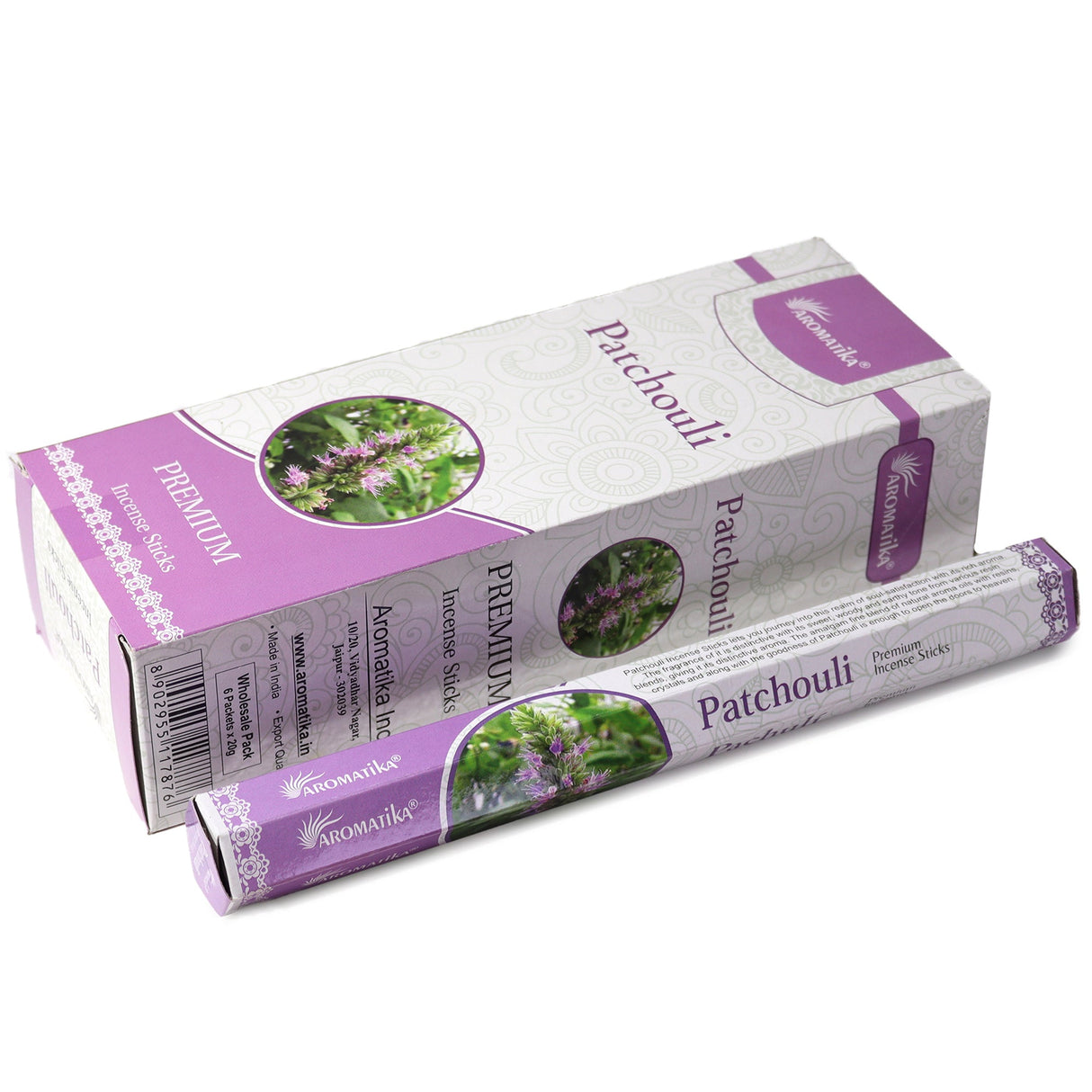 Aromatika Charcoal Free Hex Incense - Patchouli - SHAMTAM.COM
