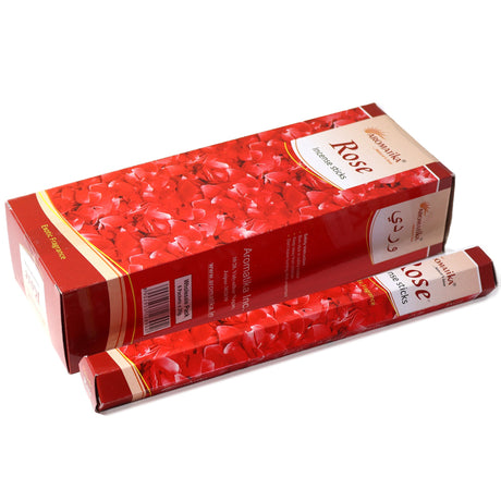 Aromatika Charcoal Free Hex Incense - Rose - SHAMTAM.COM