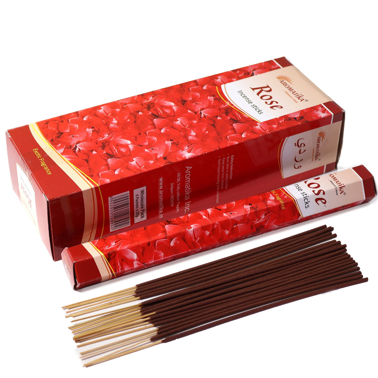 Aromatika Charcoal Free Hex Incense - Rose - SHAMTAM.COM