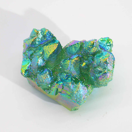 Aura Green Flame Quartz - Enhanced Crystal Gemstone - SHAMTAM.COM