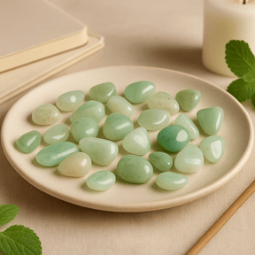 Aventurine African Tumbled Stones, 24 Pieces - SHAMTAM.COM