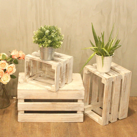 Fruit Box Set of 3 – Whitewash