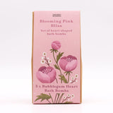 Bath Bomb Gift Set Bubblegum Hearts 5 Count