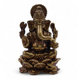 Antique Brass Ganesha Mini Statue 49mm 52g