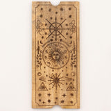 Čtyřkomorová krabička na tarot s držákem karet