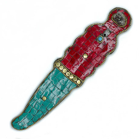 Füstölőtartó tibeti Buddha tőr mozaik