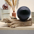 DriftGlow Lamp Emerald Crackle Shade, Table Lamps
