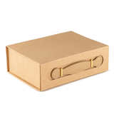 Flat Pack Gift Box - Med Hamper (24 × 18.2 × 8 cm) - Brown Craft