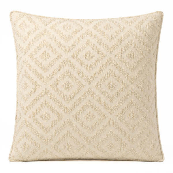 Classic Cushion Cover - Neutral Geo Creme - 60 × 60 cm - Jumbo Style