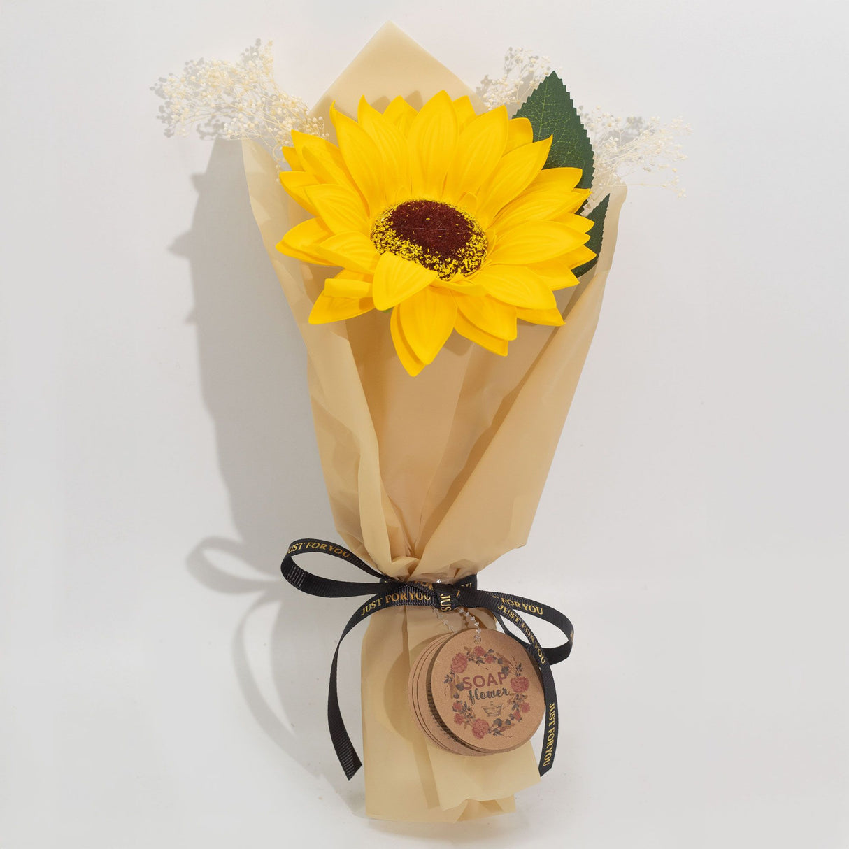 Sunflower Soap Flower, Single Stem Gift Decor
