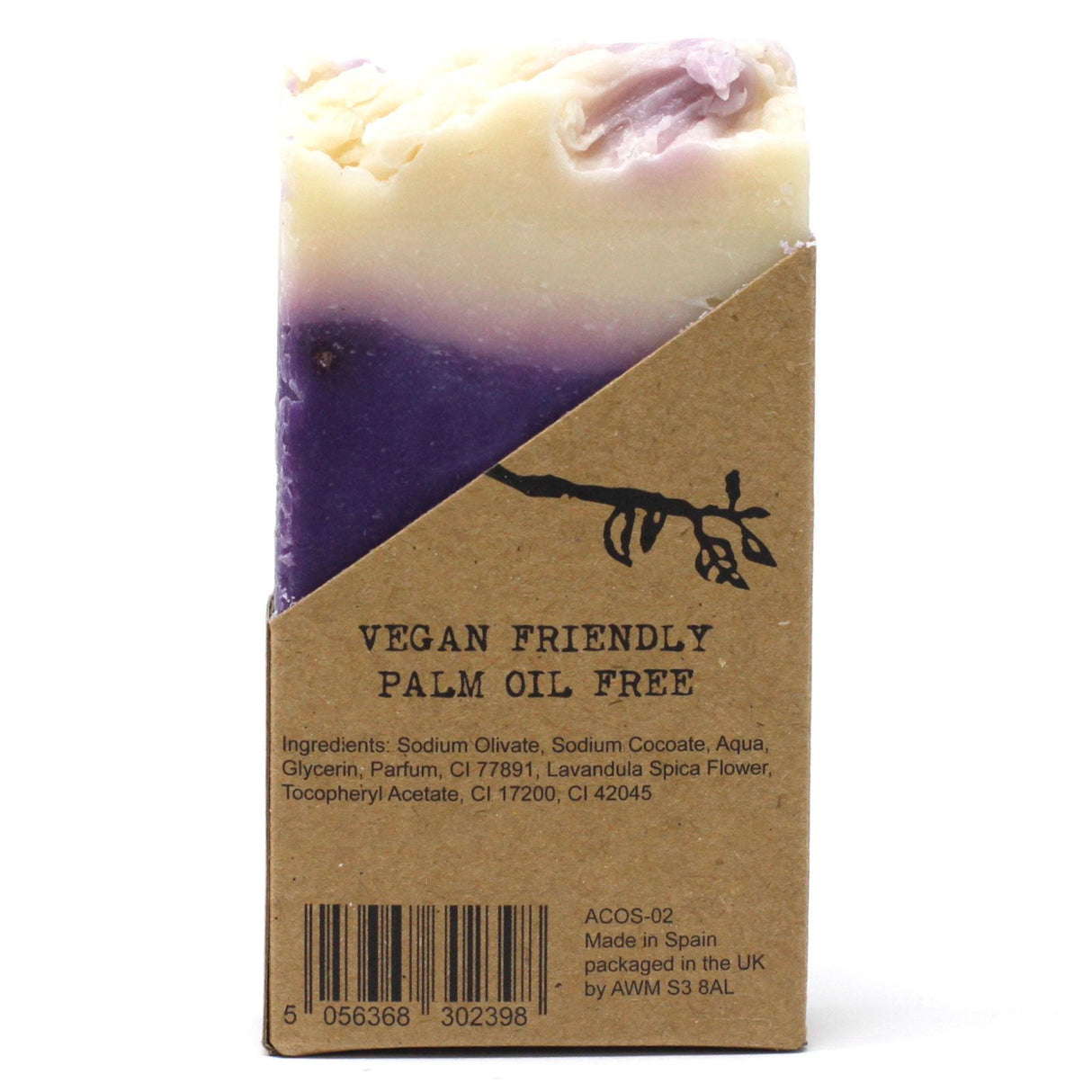 Laventeli-oliiviöljy-saippuapala, 120g