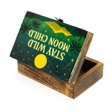 Medium emaljeret æske – Bliv vild, månebarn