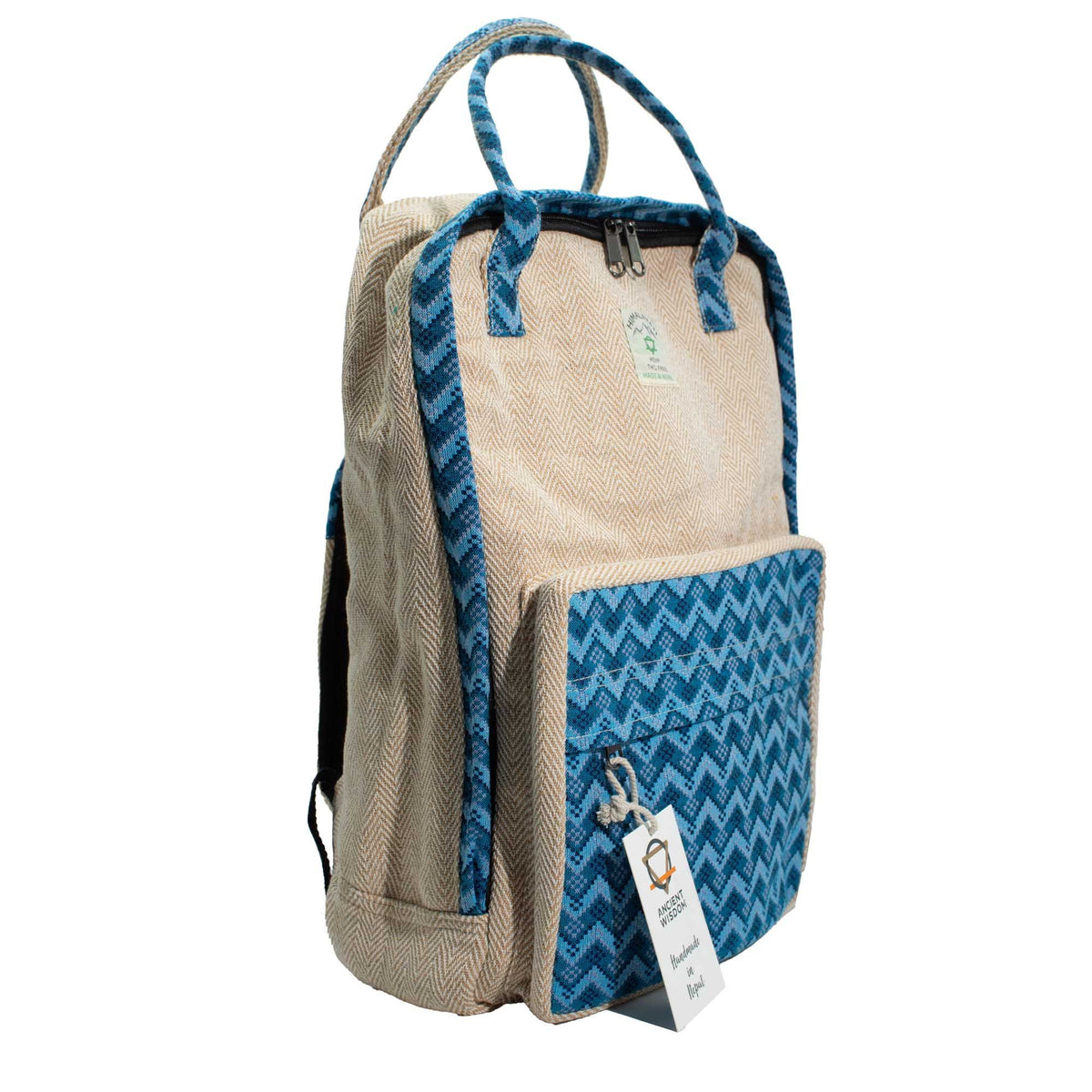 Large Kathmandu Backpack – Dhaka Design (39x28x13cm)