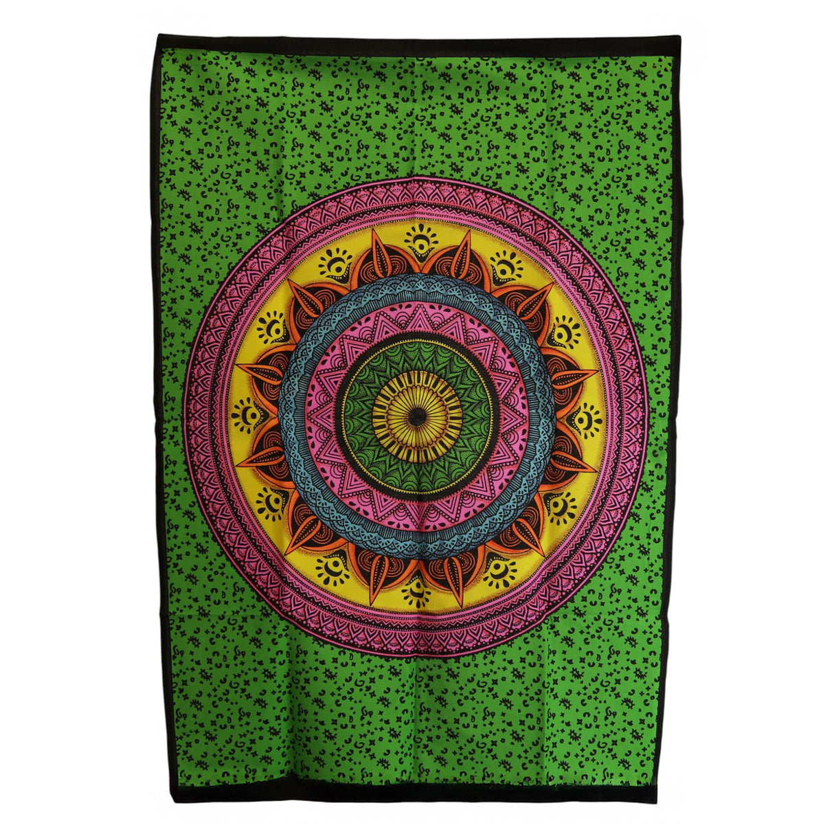 Art mural en coton (70x110 cm) – Mandala vibrant