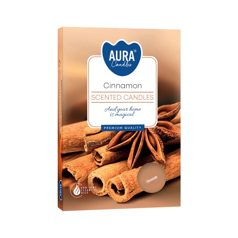 Kanelduftende fyrfadslys