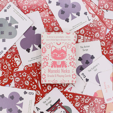 Karty na hranie a veštenie Šťastné mačky – balíček Maneki Neko