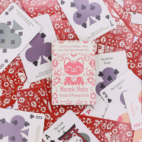 Cartes de jeu et d'oracle Chats de la Fortune - Jeu Maneki Neko