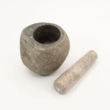 Natural Riverstone Decorative Pestle & Mortar -Medium (approx 12x8cm)