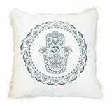 Tyynynpäällinen Hamsa Mandala 60x60cm Vihreä
