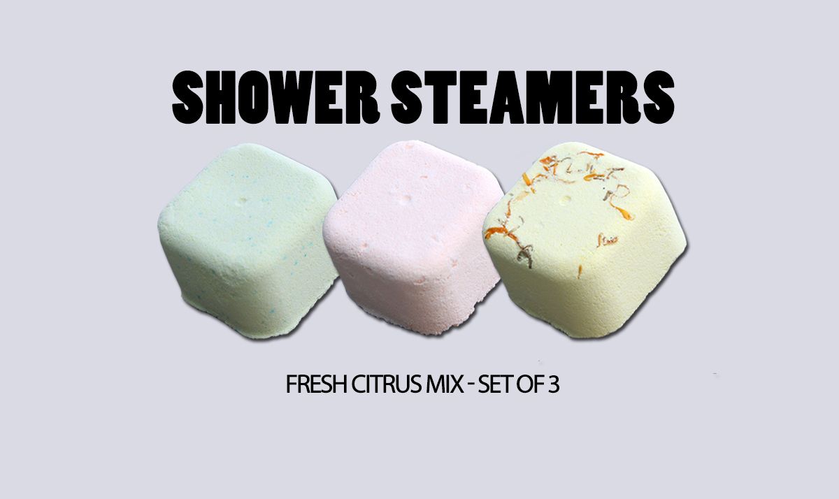 Pastilhas Efervescentes para Duche Pack de 3 Mistura Aromaterapia Cítrica