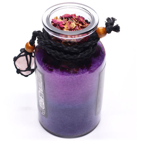 Poción de Baño de Hechizo de Bruja Antigua y Amuleto de Cuarzo Rosa – Amor