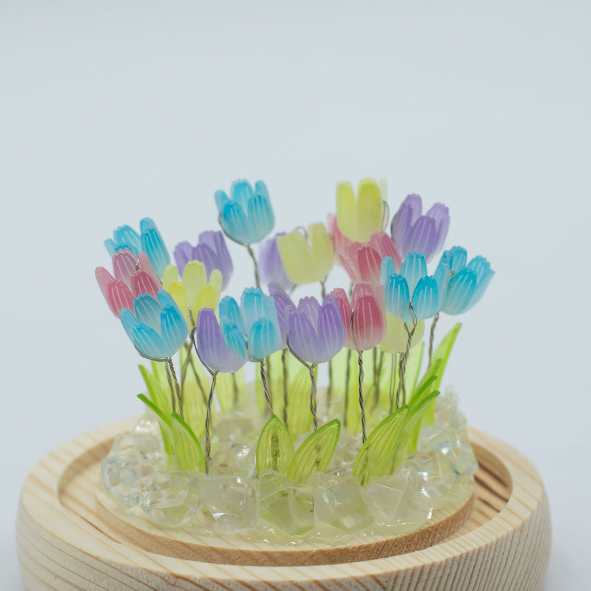 Floral Glow Garden Dome – 20 Multi Tulips – LED USB