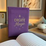 Purple Velvet Notebook – 80 pages – Create Magic