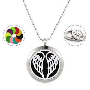 Essential Oil Diffuser Necklace Set 2 Oils 10ml