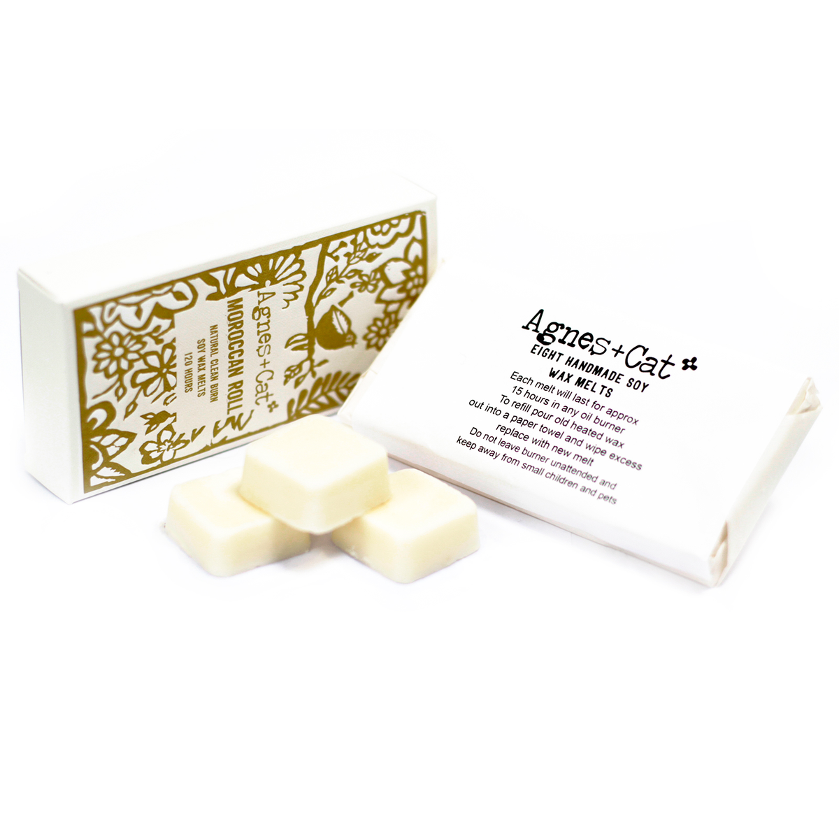 Agnes + Cat Box of 8 Wax Melts – Moroccan Roll