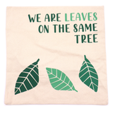 Cotton Cushion Covers Leaf Print Set of 3