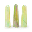 Gemstone Obelisk Point 9cm – Aurura Crystal Quartz – Pale Green