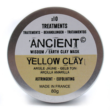 French Yellow Clay Face Mask 80g