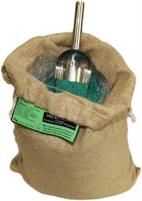 Aromatherapy Bath Salts PMT 7kg Hessian Sack
