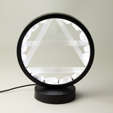 Gemstone Halo Lamp - Air - Clear Quartz & Selenite